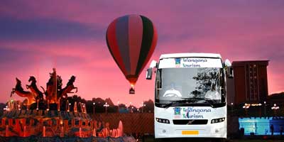 Ramoji Bus by Telangan Tourism